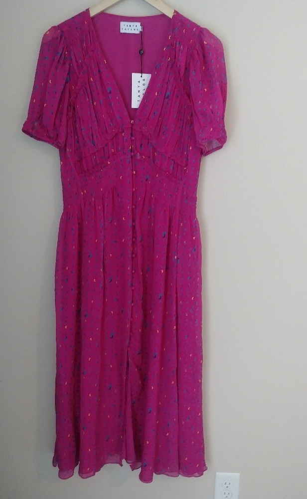 NWT Tanya Taylor Alfonsa Printed Dress Size 8